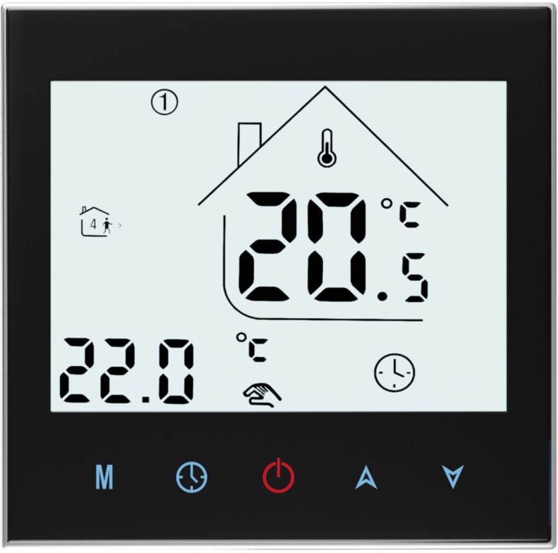 Termostat programowalny HD-T1000.B z komunikacją Wi-Fi czarny
