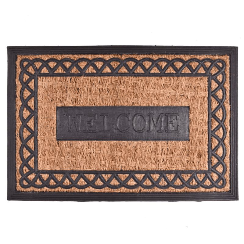 Wycieraczka Panama kokos guma czarny napis welcome Direct Home & Garden 40x60 cm 1 szt.