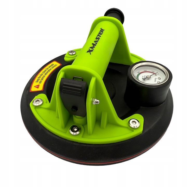 Uchwyt XMaster przyssawka próżniowa do płytek glazury i szyb z pompką i manometrem 200 kg, 1 szt