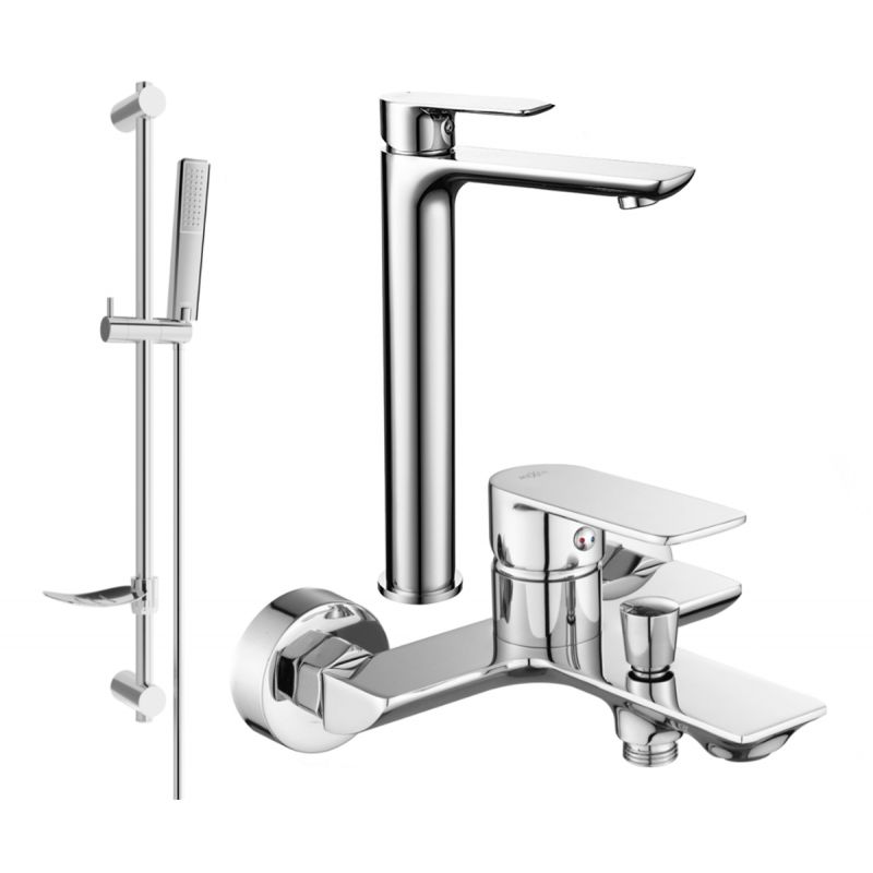 Zestaw wannowy Mexen Alfa chrom 745713DF72-00 1 szt.