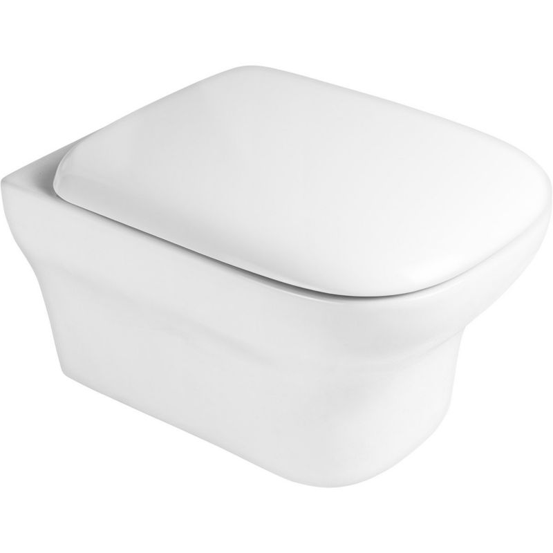 Miska WC wisząca Oltens Gulfoss PureRim z powłoką SmartClean, biały, 50x36 cm, 1 szt.