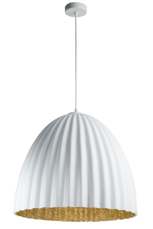 Lampa wisząca Sigma Lighting Telma 2660 biało-złota dekoracyjna 1xE27 x 1 szt.