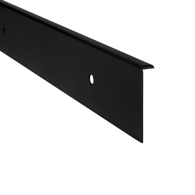 Listwa przyblatowa Cezar aluminiowa kwadratowa 38 mm 62 cm czarna