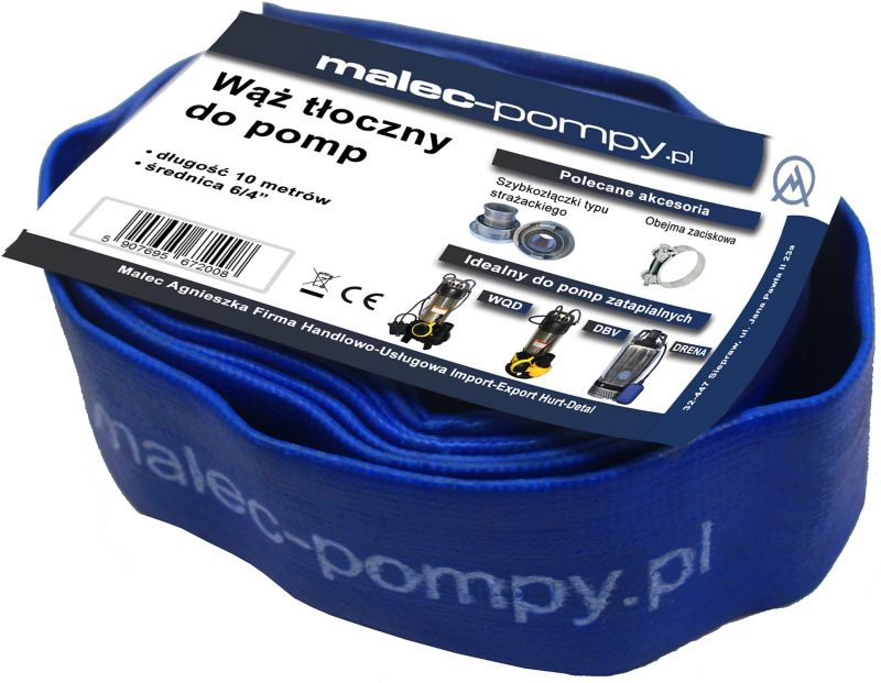 Wąż tłoczny 6/4" 10 m