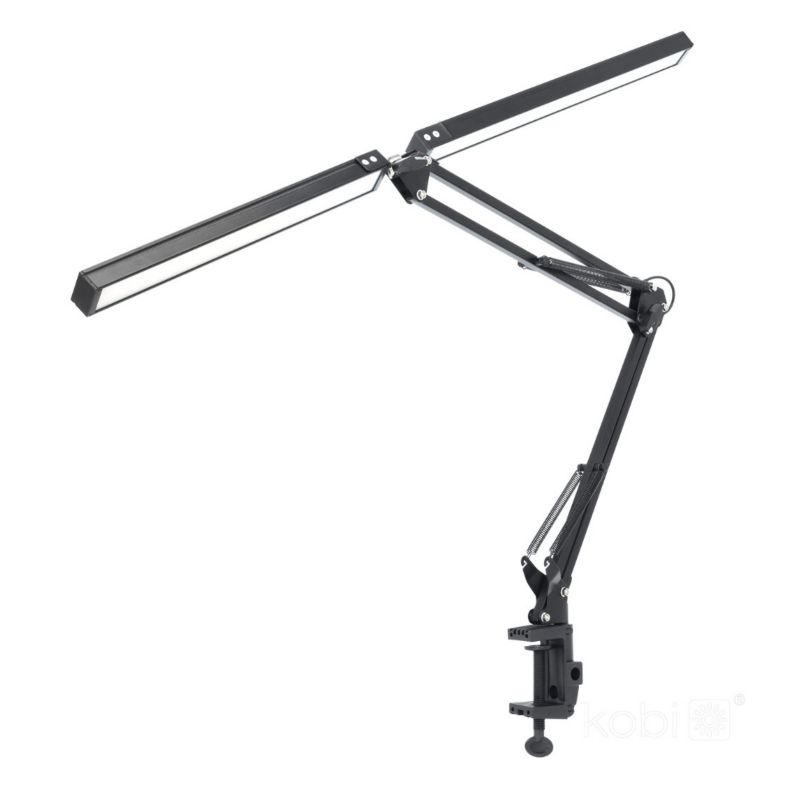 Lampka biurkowa Kobi Led Tenuix Duo czarna LED 28W 3000K-6000K 1400lm IP20 metal - 1 szt.