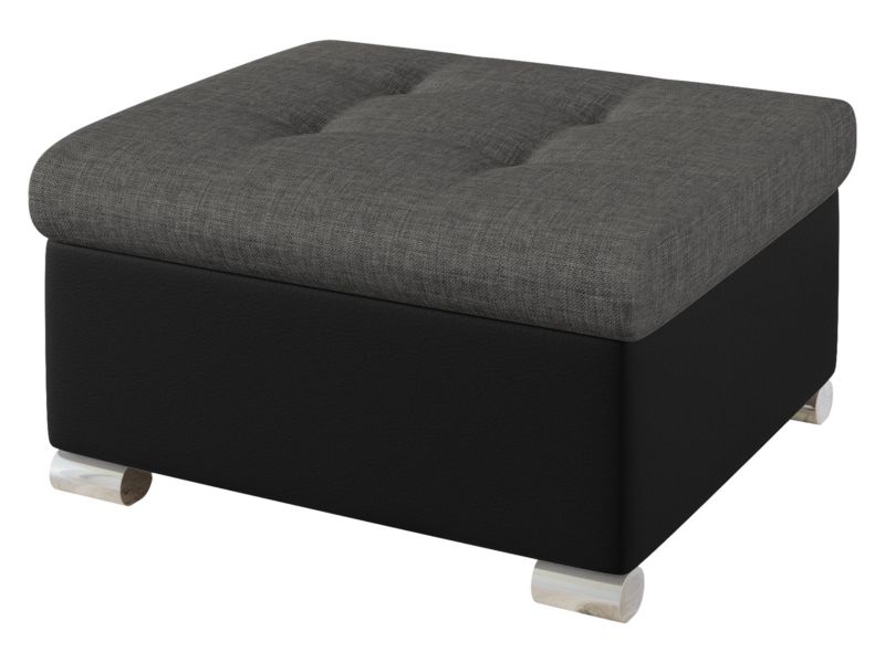 Pufa MIRJAN 24 Niko Mała czarna ekoskóra/grafitowy 1 szt.