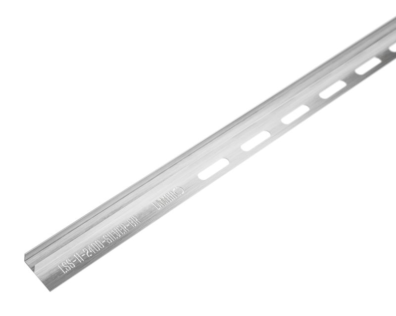 Llistwa brodzikowa ścienna do szkła lewa LSS Lambro srebrny mat 240cm 1 szt.