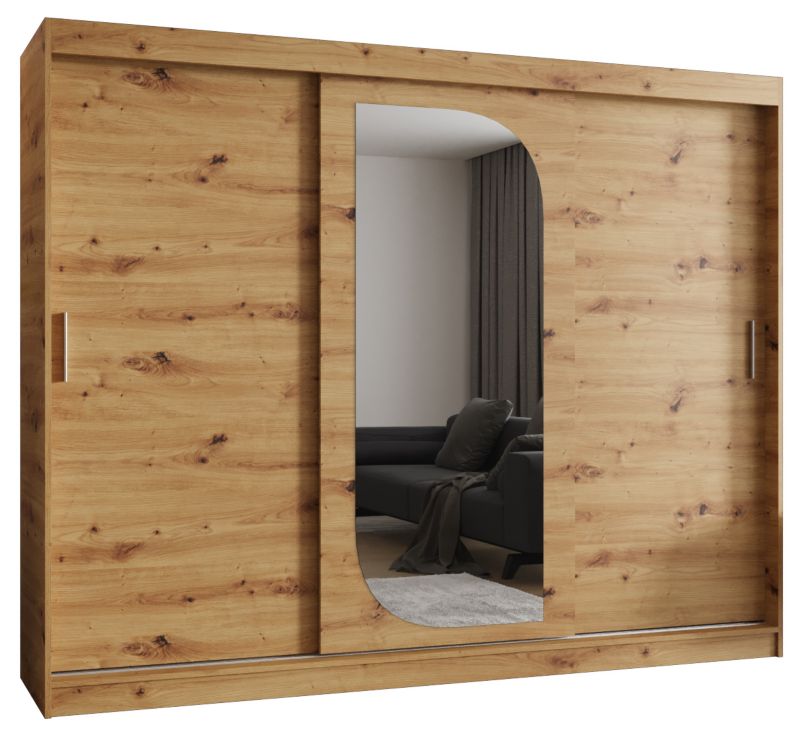 Szafa przesuwna Garderoba Abiks LUCY 250 dąb artisan 1szt.