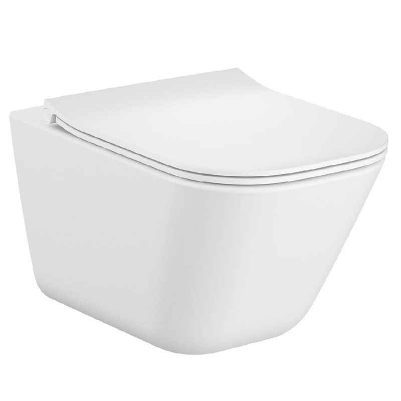 Zestaw Roca miska WC GAP Rimless + deska wolnoopadająca SUPERSLIM 1 szt.