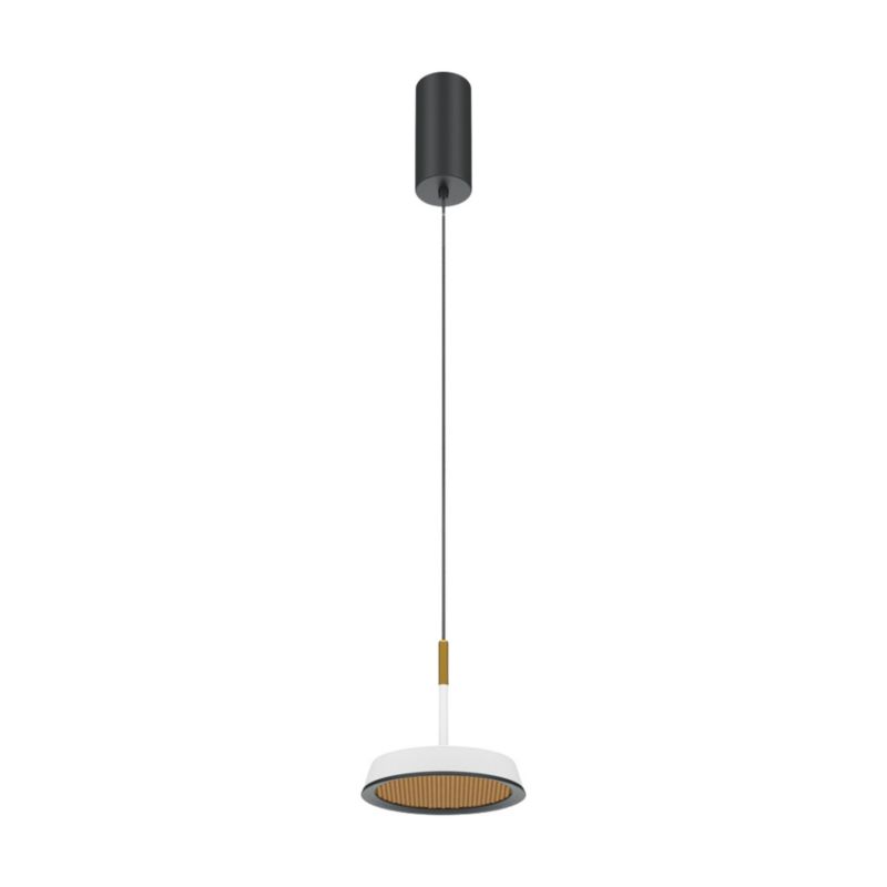Lampa wisząca Maytoni El biało-czarna-złota wym: 327 x 15,3 x 15,3 cm wbudowany LED 12W 1 szt.