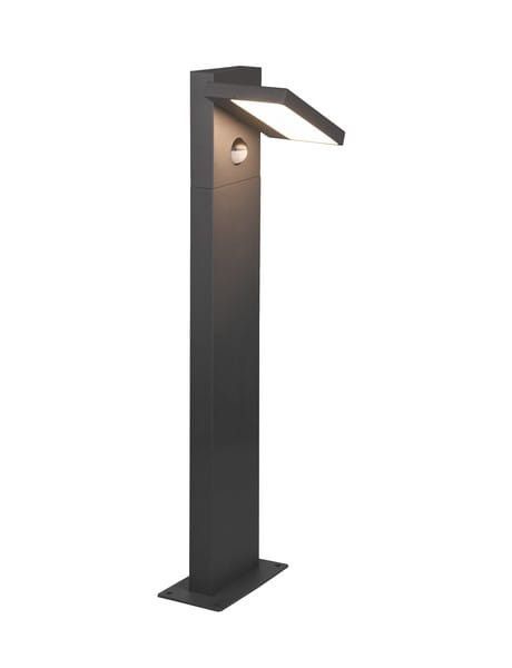 Lampa ogrodowa stojąca Trio Horton antracyt LED 8W 3000K 1000lm z czujnikiem IP54 wym: 50 x 15 x 15 cm aluminium - 1 szt.