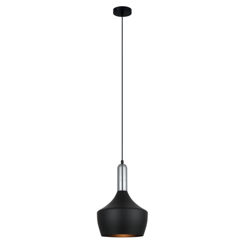 Lampa sufitowa wisząca Italux Ophelia 1827 czarna industrialna 1xE27 x 60W 1 szt.