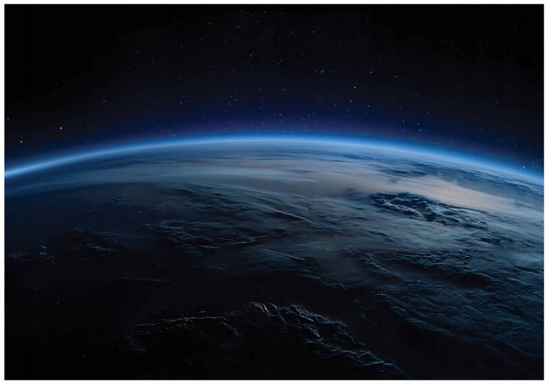 Fototapeta WALLARENA Dla Dzieci Na Flizelinie Ziemia Planety Kosmos Niebieski 400x280 cm 16039VX8 1 szt.