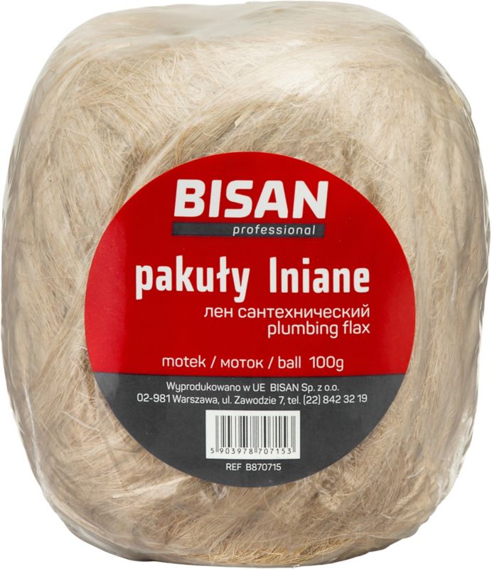 Pakuły lniane Bisan motek 100 g