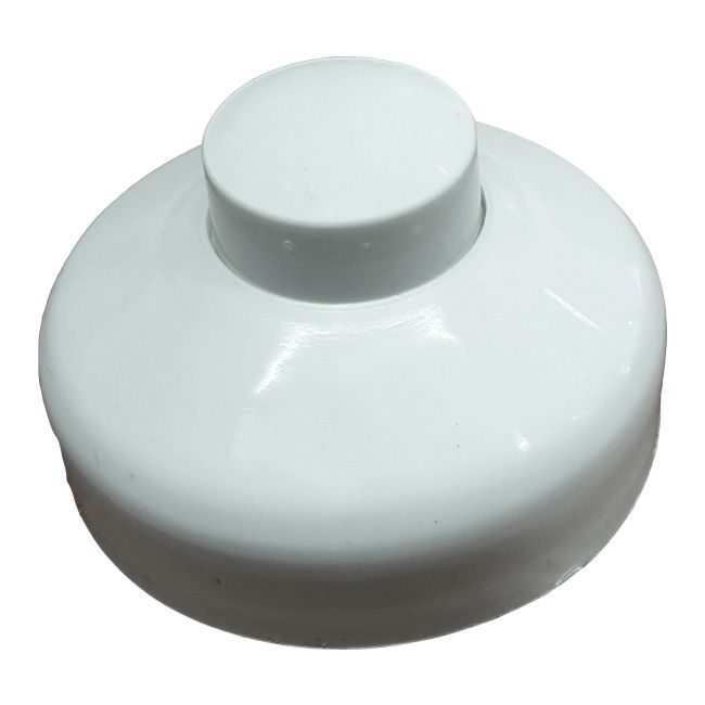 Przełącznik nożny jednobiegunowy Polmark Tarnów 1 A / 250 V biały