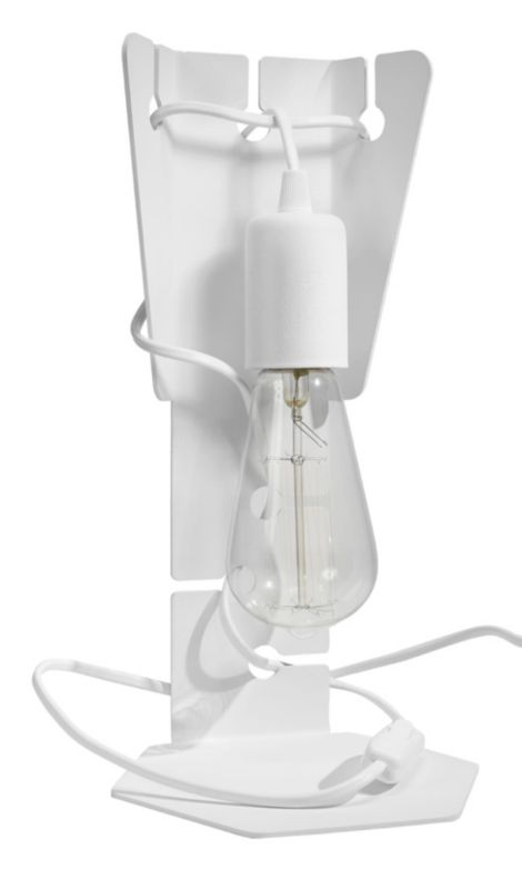 Lampa biurkowa Sollux Lighting Arby biała 1 x E27 x 60W IP20 wym: 30 x 15 x 15 cm metal - 1 szt.
