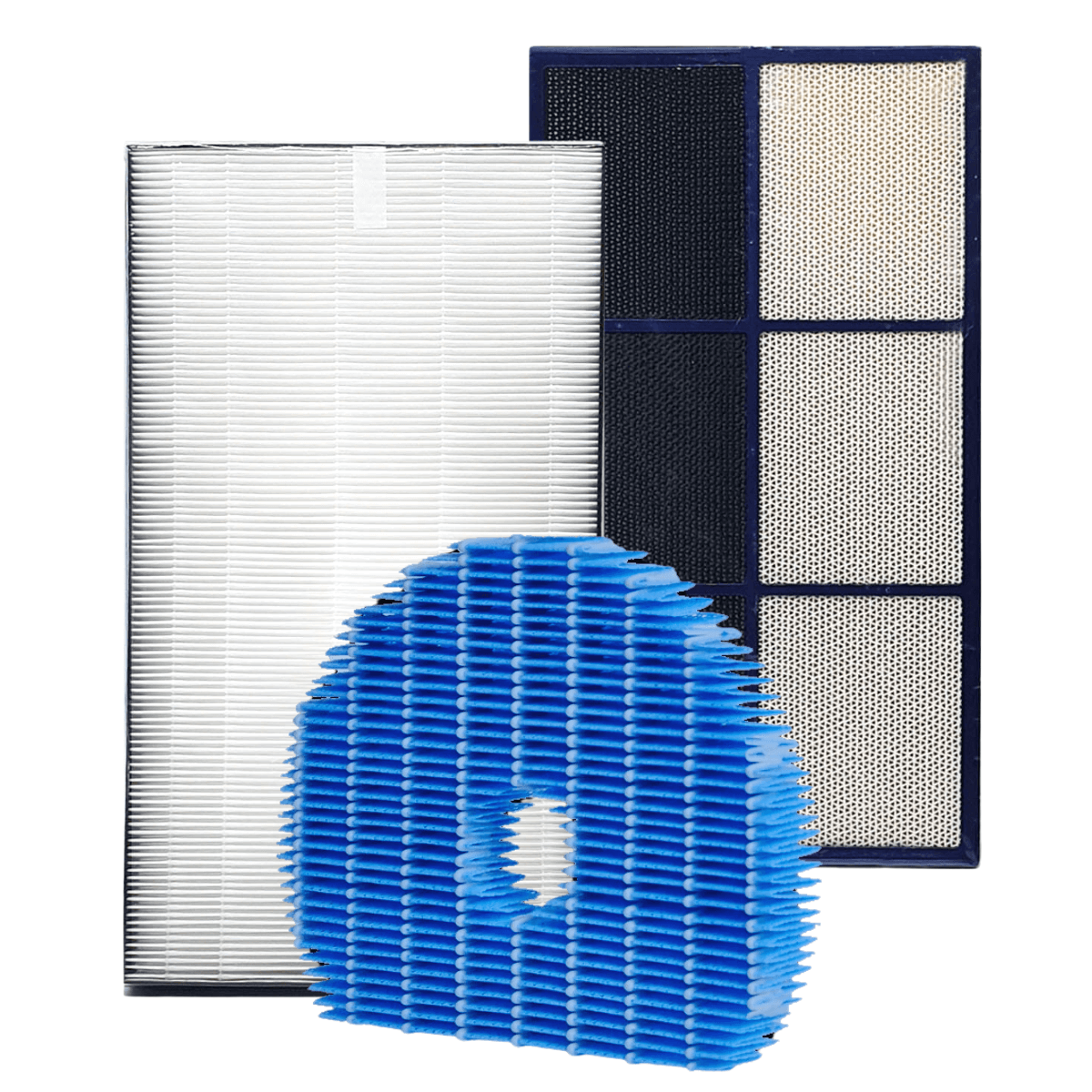 Zestaw filtrów do oczyszczacza powietrza SHARP KC-G60EUW. Filtr HEPA + węglowy + nawilżający.