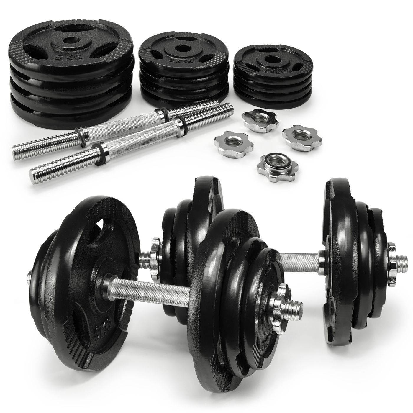 Hantle treningowe żeliwne AbarQs 40KG 2x20kg