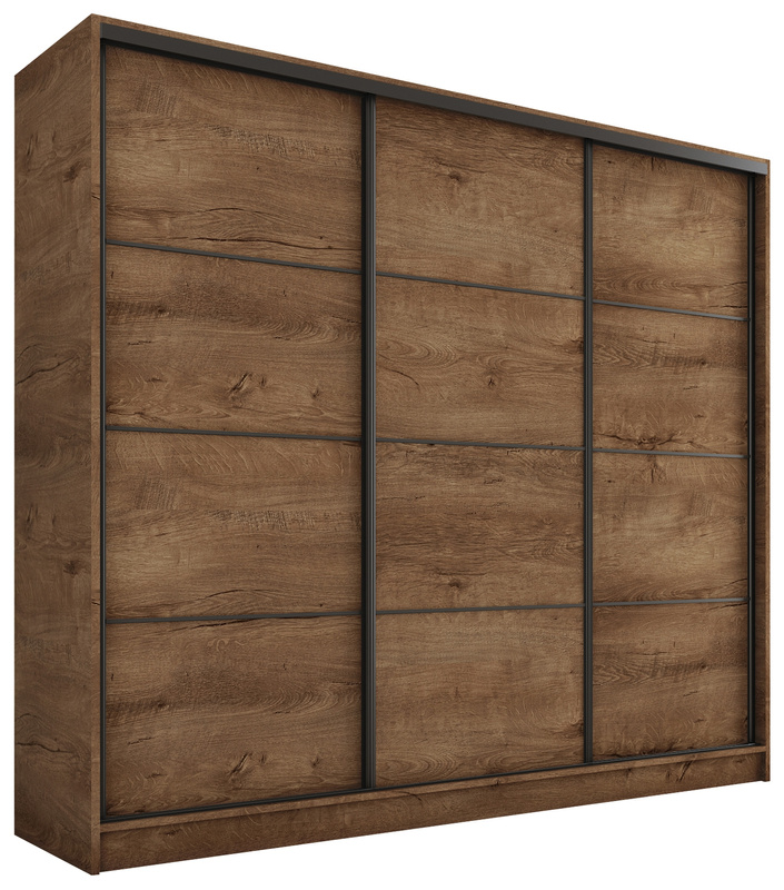 Szafa przesuwna 200 cm dąb lefkas LOFT