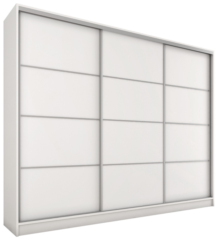 Szafa przesuwna do sypialni 250 cm TOP MAX biała