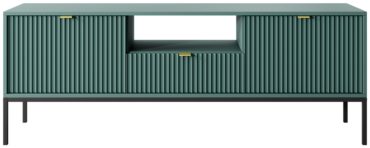 Szafka pod telewizor z szufladą AVANTI 154 cm ryflowane fronty
