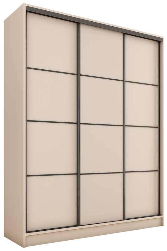 Szafa przesuwna do sypialni 150 cm LOFT beż piaskowy