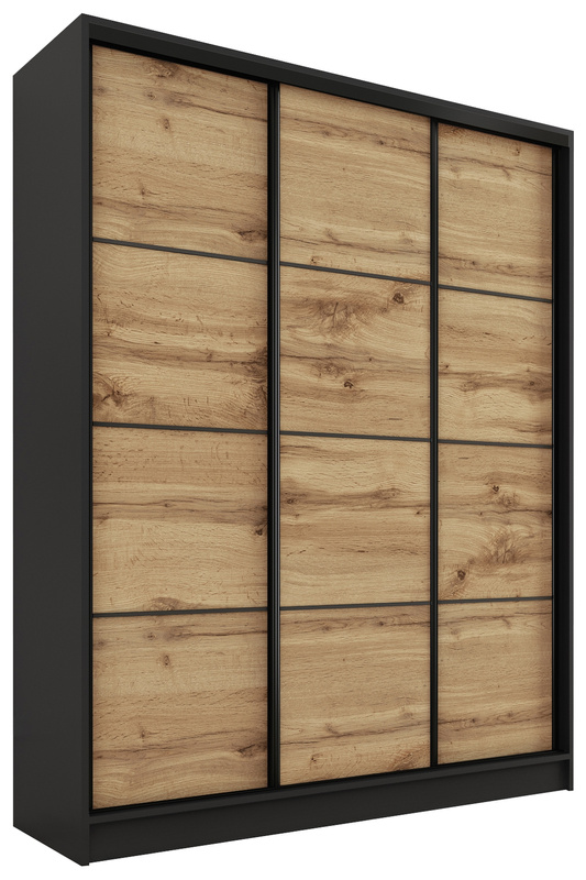 Szafa przesuwna 150 cm dąb wotan LOFT