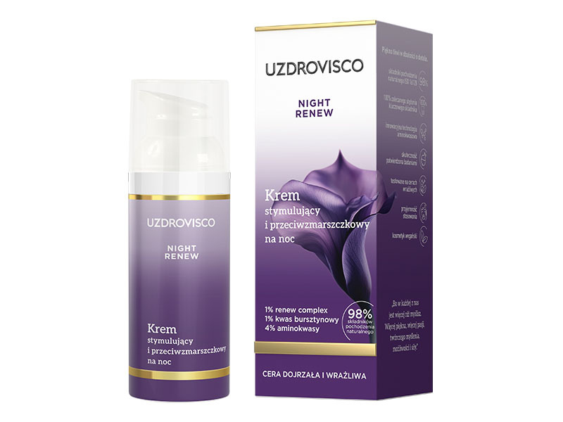 Uzdrovisco Night Renew Krem stymulujący i przeciwzmarszczkowy na noc 50 ml
