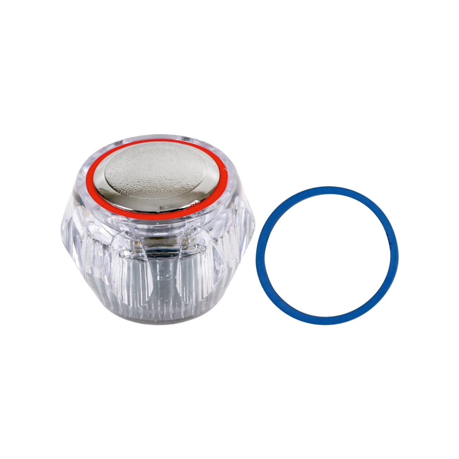 Tycner Pokrętło okrągłe przeźroczyste 1/2 cala 15