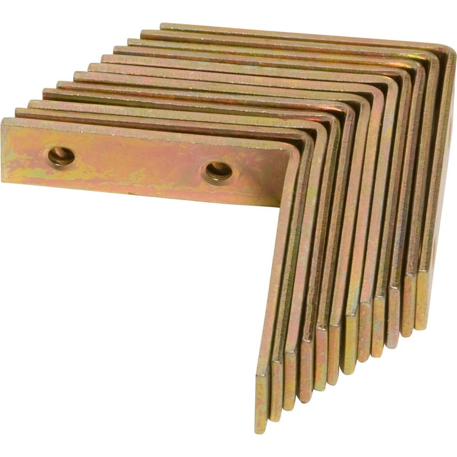 Kątownik meblowy 50 mm x 50 mm x 15 mm ocynkowany na żółto 12 sztuk