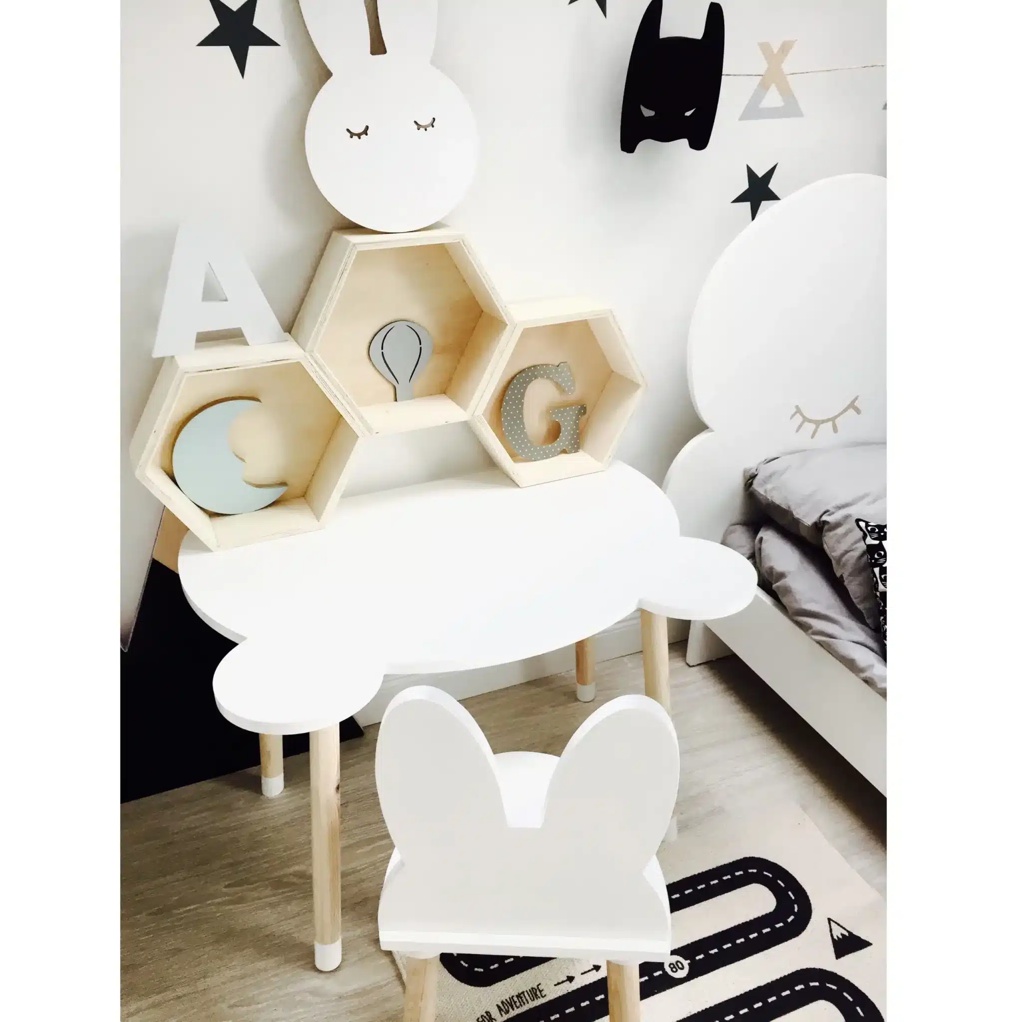 Stolik Miś WH - Szary