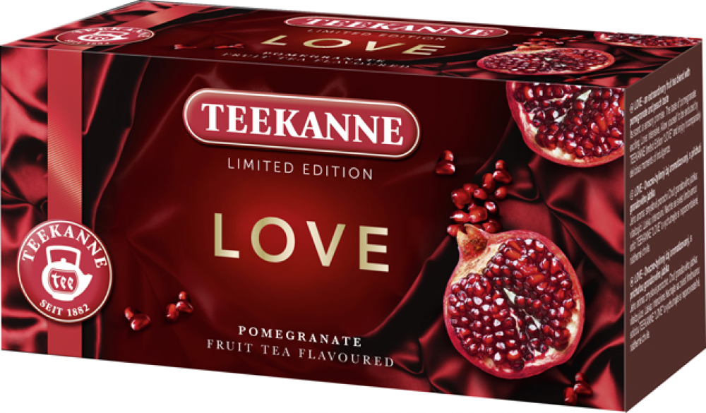 Herbata owocowa w kopertach Teekanne Love Pomegranate, 20 sztuk x 2.25g