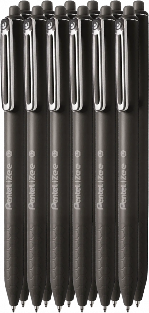 12x Długopis automatyczny Pentel iZee, 0.7mm, czarny