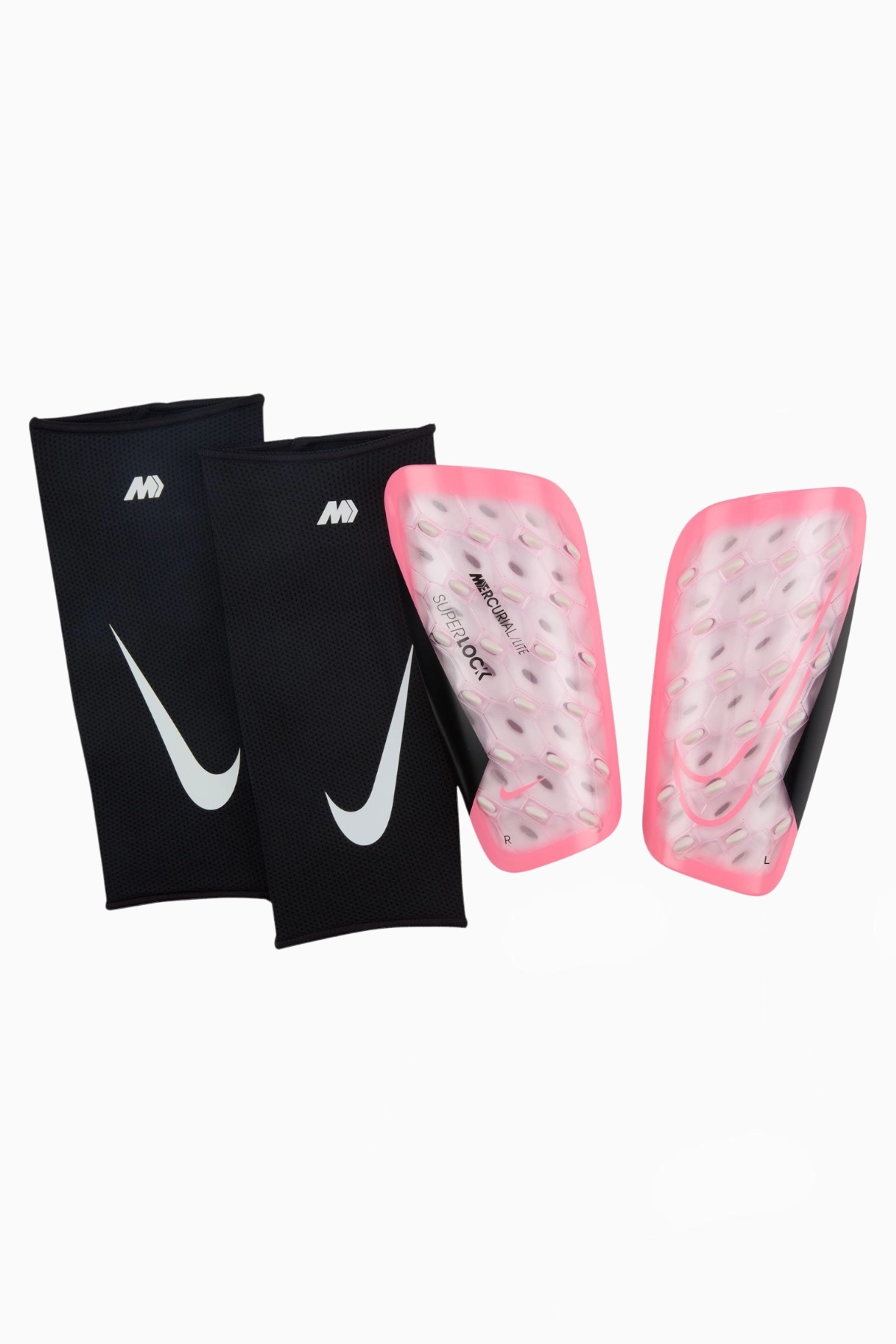 Ochraniacze Nike Mercurial Lite SuperLock - Różowy