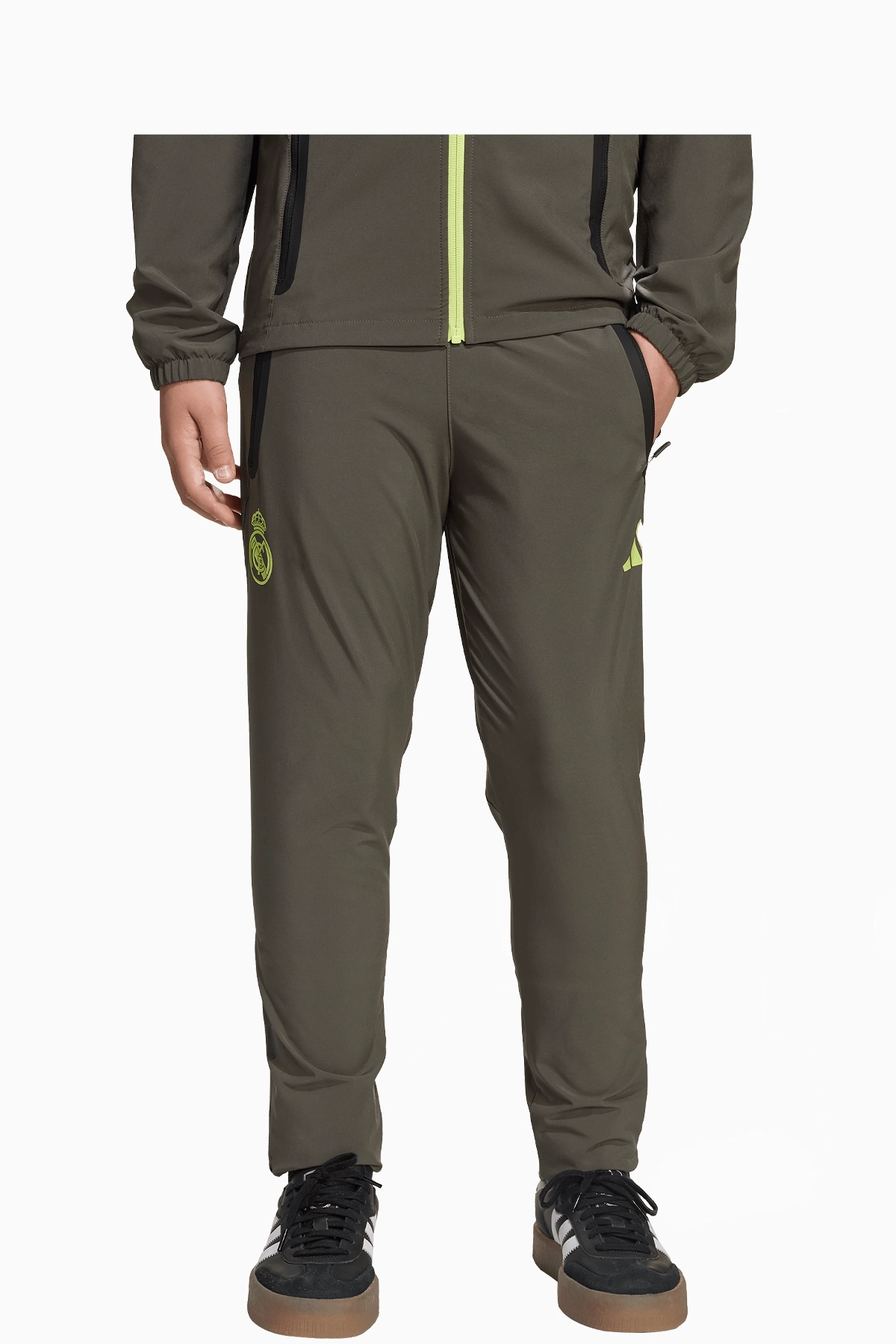 Spodnie adidas Real Madryt 25/26 Competition Vis Tech Travel Junior - Zielony