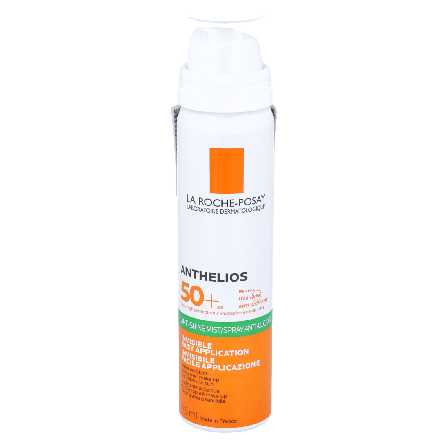 La roche - anthelios, lekka mgiełka do twarzy przeciw błyszczeniu się skóry, spf 50, 75 ml