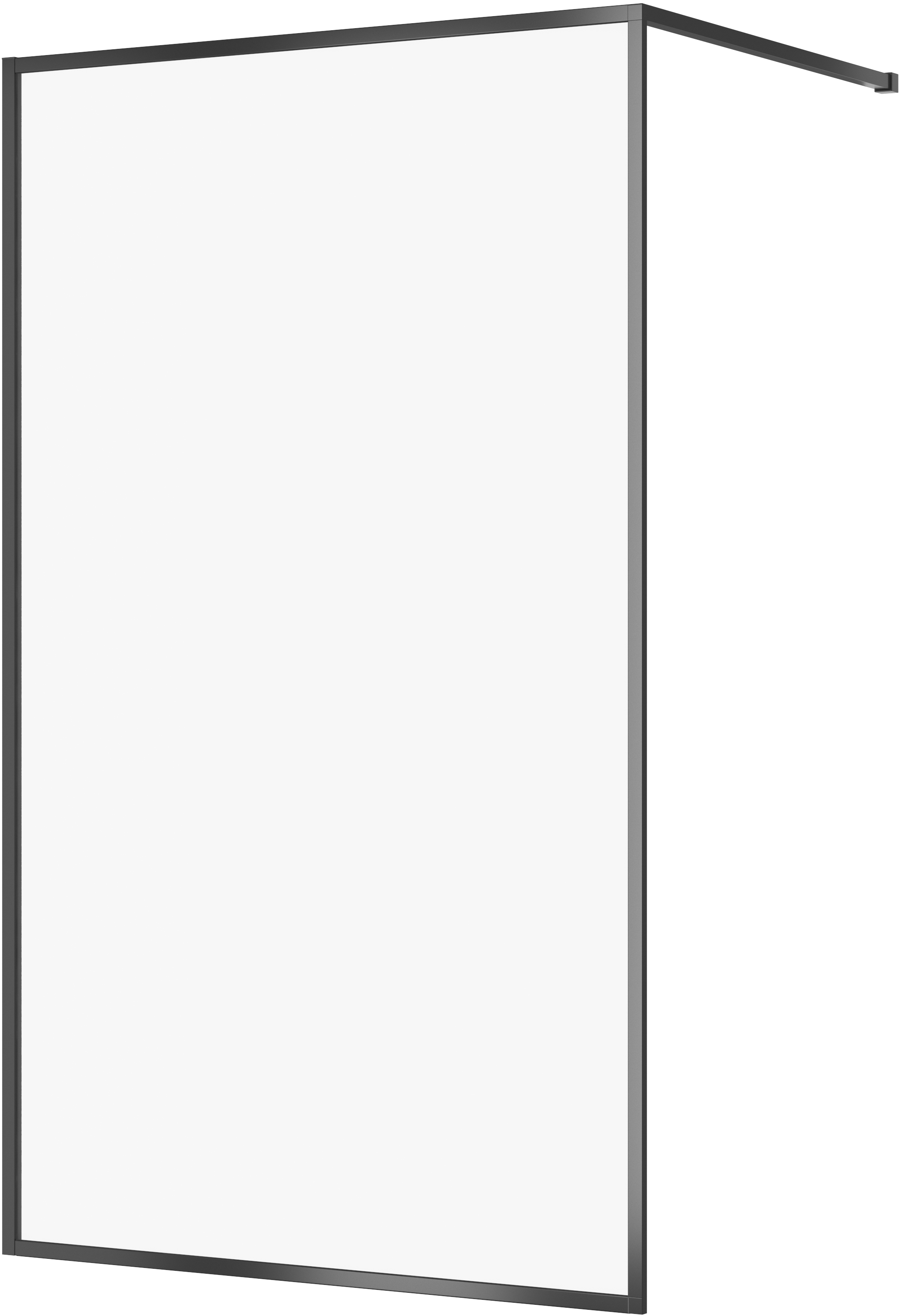 Cersanit Larga Walk-In ścianka prysznicowa 120 cm czarny/szkło przezroczyste S932-140