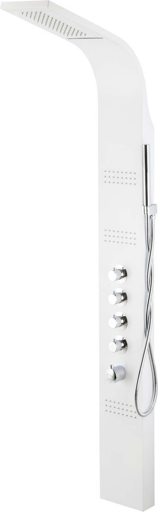 Corsan Kaskada panel prysznicowy ścienny biały/chrom A014AMKASKADABIEL
