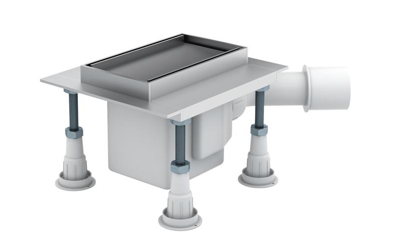 Schedpol Base odpływ liniowy 15 cm z rusztem do zabudowy OLP15/ST