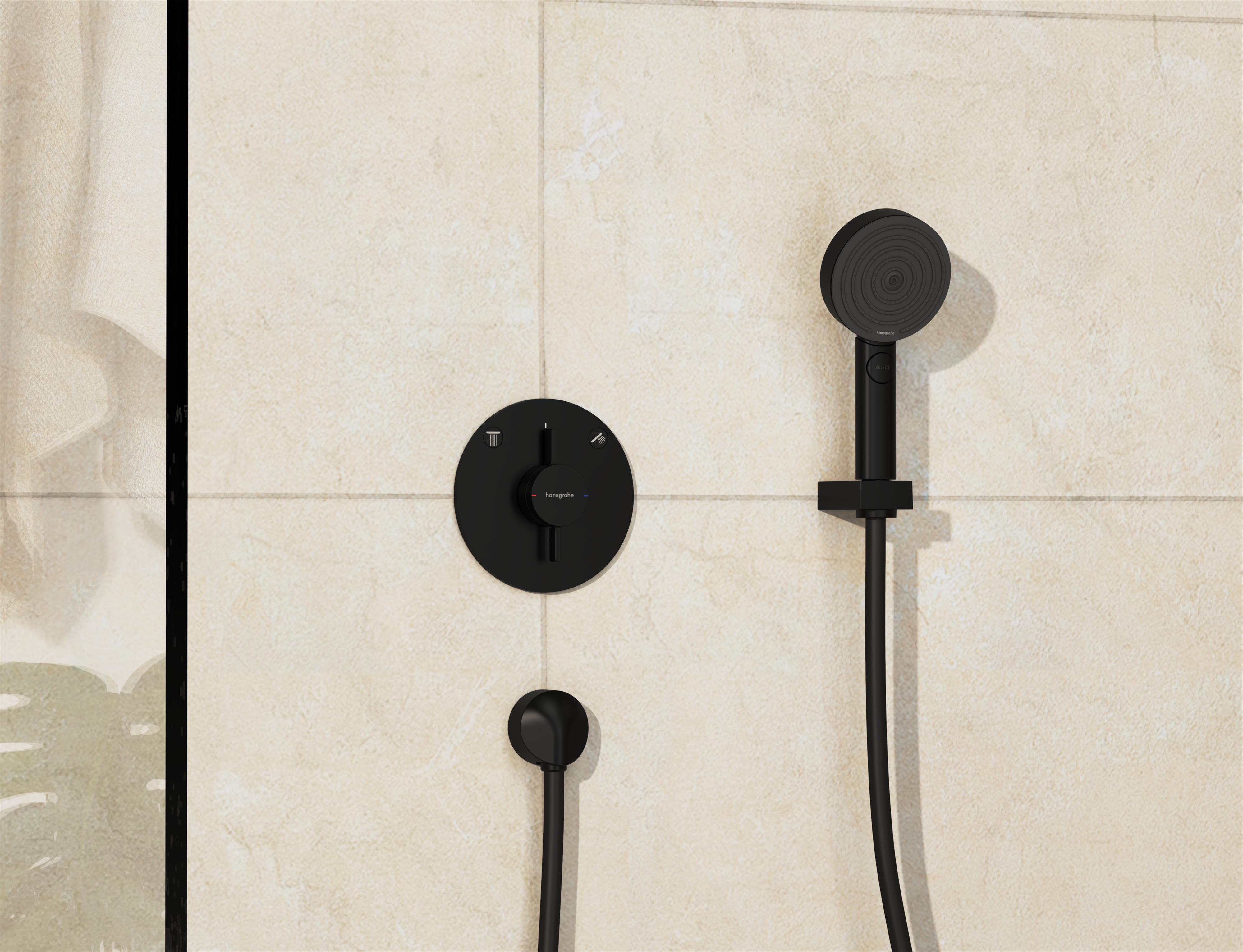 Hansgrohe DuoTurn S bateria wannowo-prysznicowa podtynkowa czarny mat 75418670