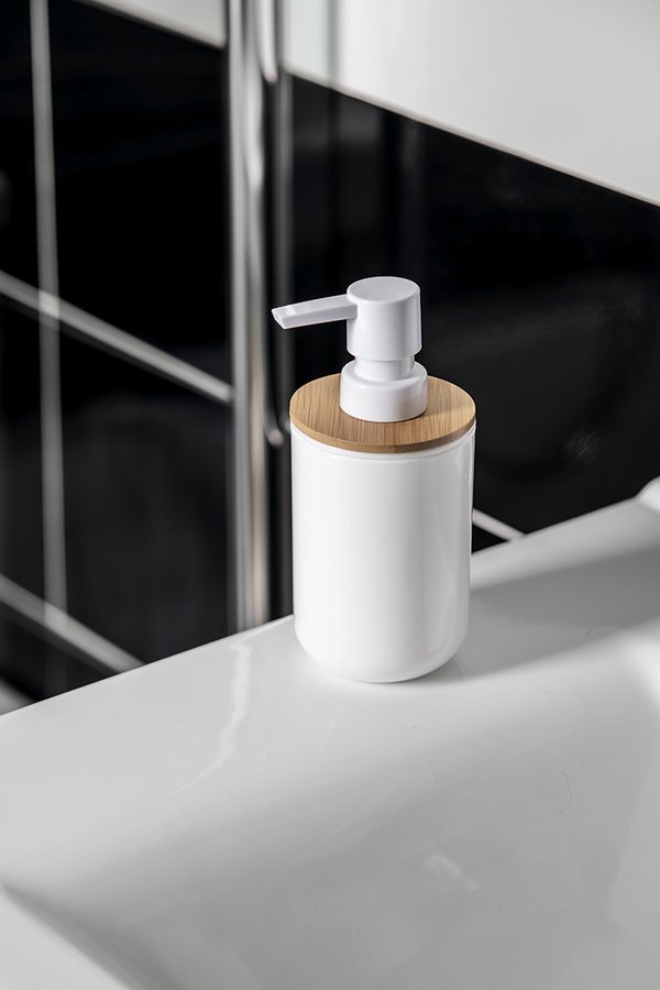 Aqualine Snow dozownik do mydła 350 ml stojący biały 7578