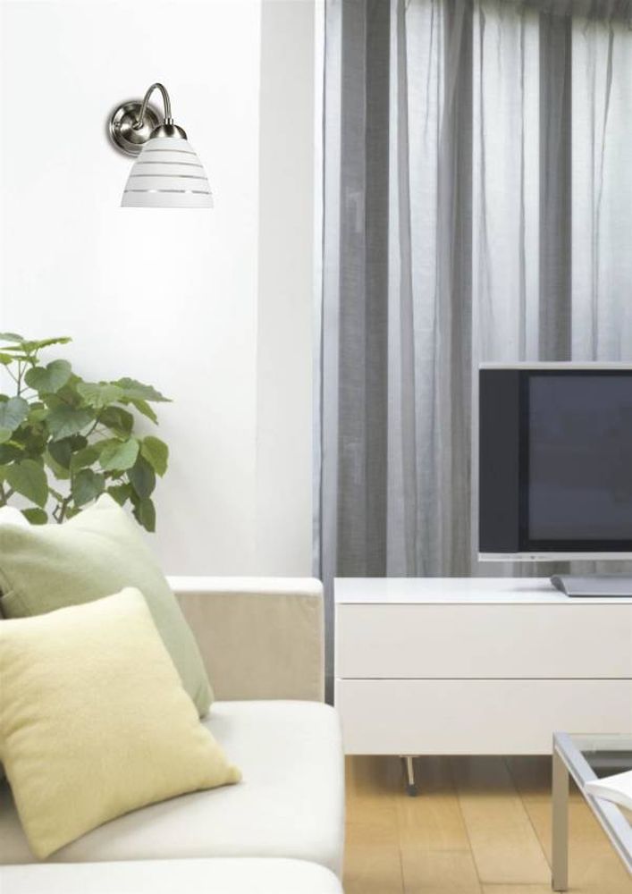 Candellux Uli kinkiet 1x60W biały/satyna 21-66145