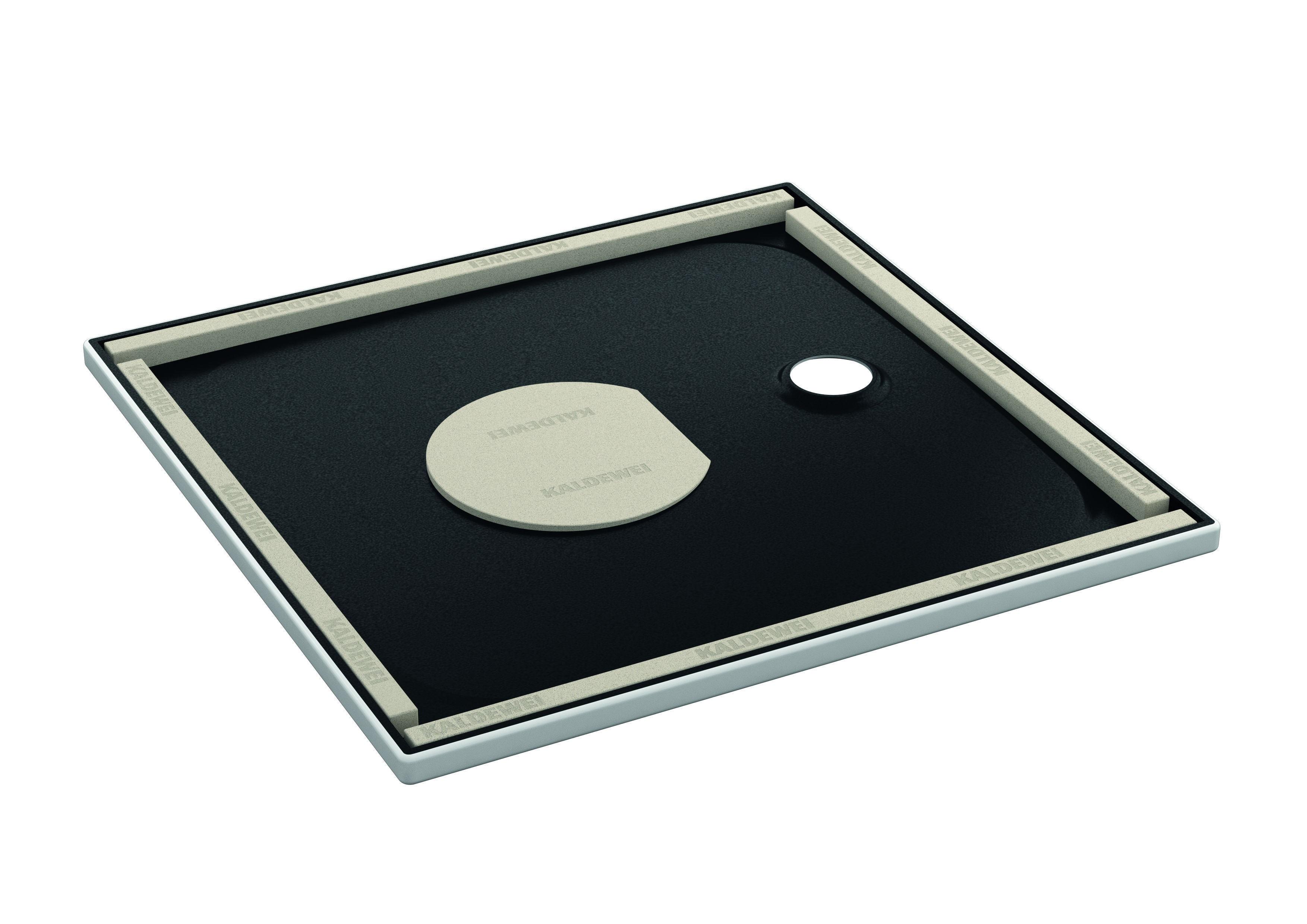 Kaldewei Cayonoplan brodzik 80x80 cm kwadratowy model 2251-5 z obniżonym nośnikiem styropianowym manhattan 361147980199