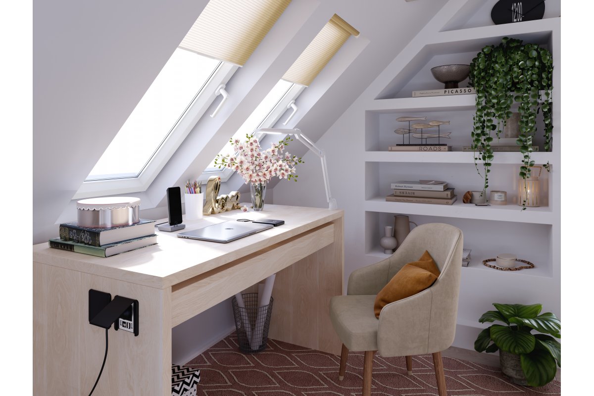 GTV Architecto lampa biurkowa 1x8 W biała LB-ARCH8W-00