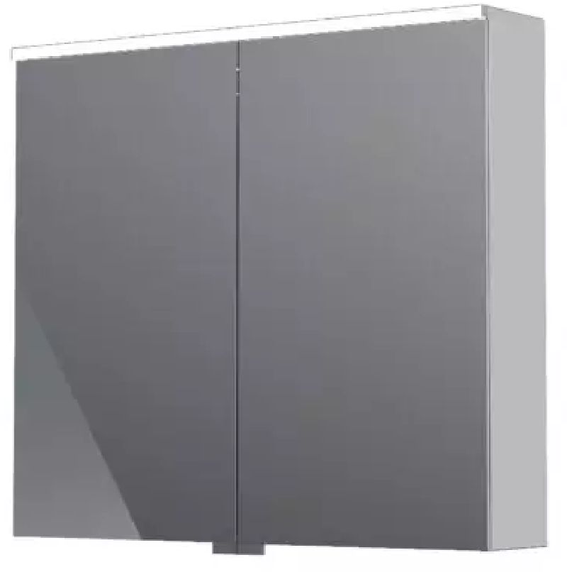 Oristo Geo szafka 80 cm boczna wisząca chrom KI01-SGL2D-80-99