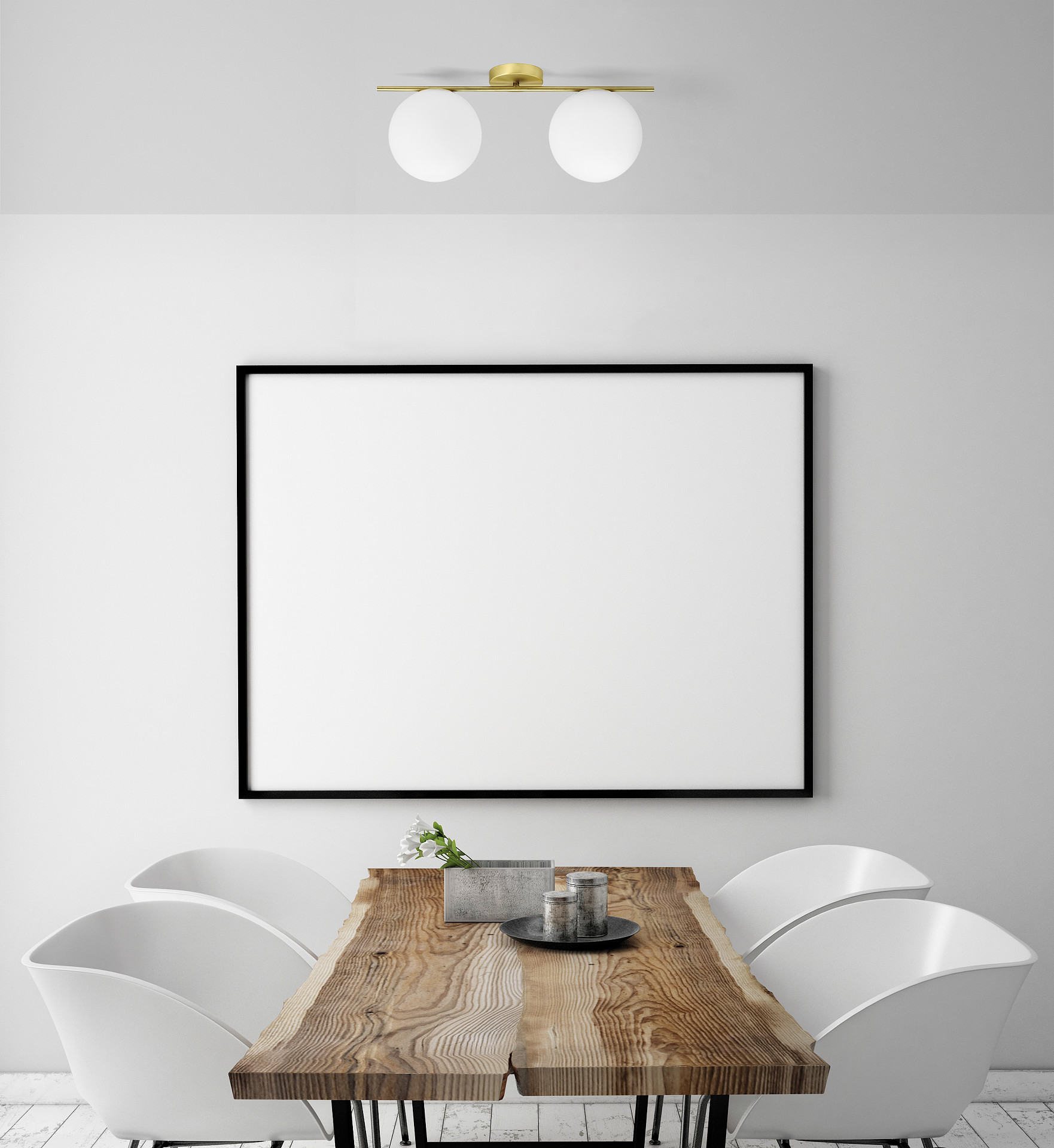 Miloox Jugen lampa podsufitowa 2x40W złota/biała 1744.65