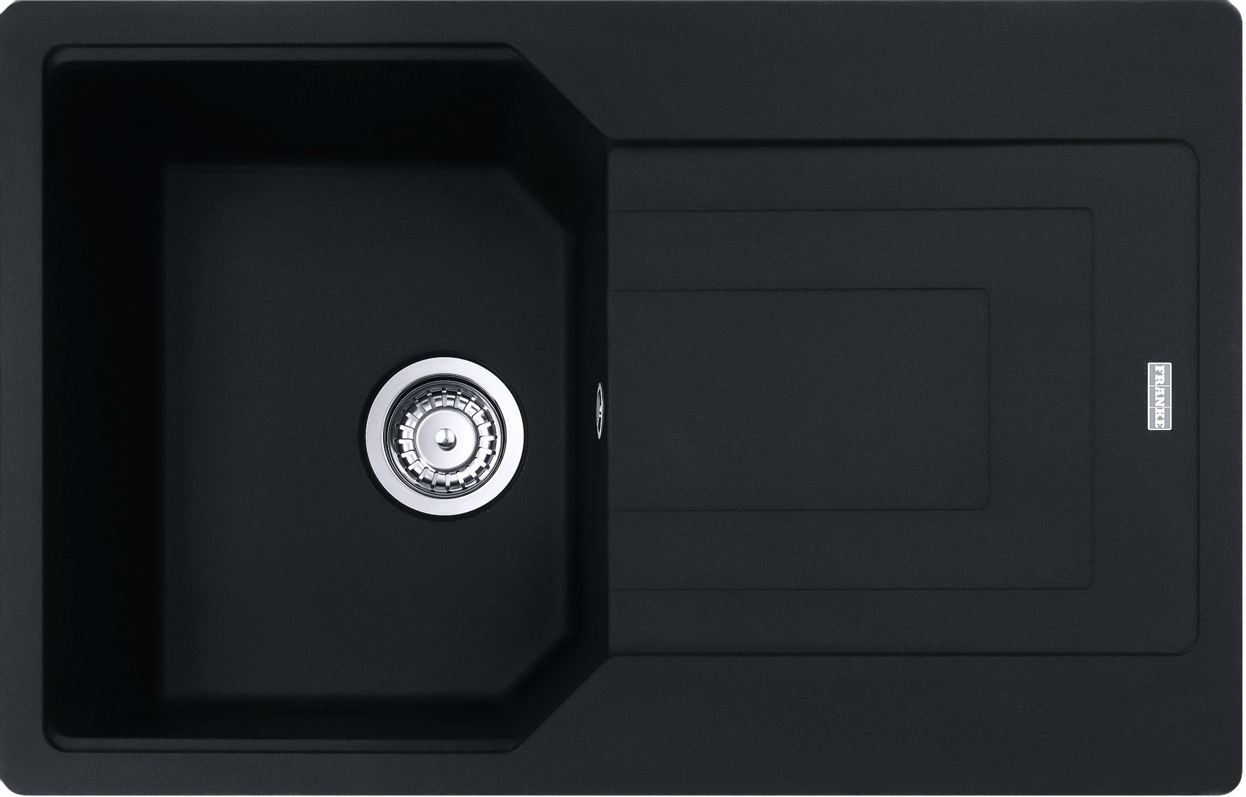 Franke Urban UBG 611-78 GSC zlewozmywak 78x50 cm Fragranite czarny mat 114.0687.275