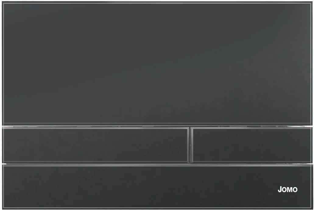 Werit Exclusive 2.1 przycisk spłukujący do WC szkło czarny mat/ramka chrom błyszczący 102-000000257