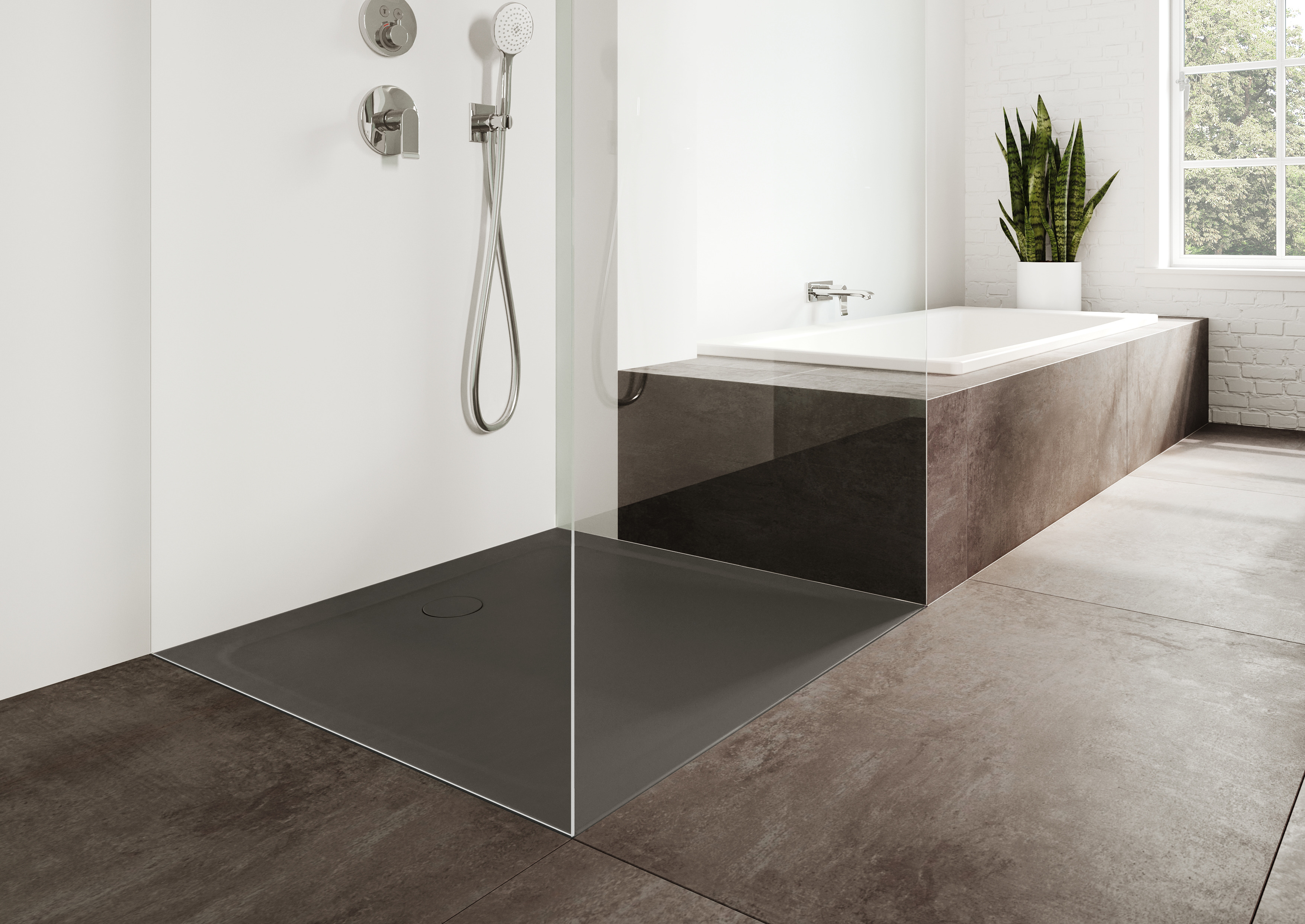 Kaldewei Cayonoplan brodzik 80x80 cm kwadratowy model 2251-5 z obniżonym nośnikiem styropianowym warm grey 80 361147980673