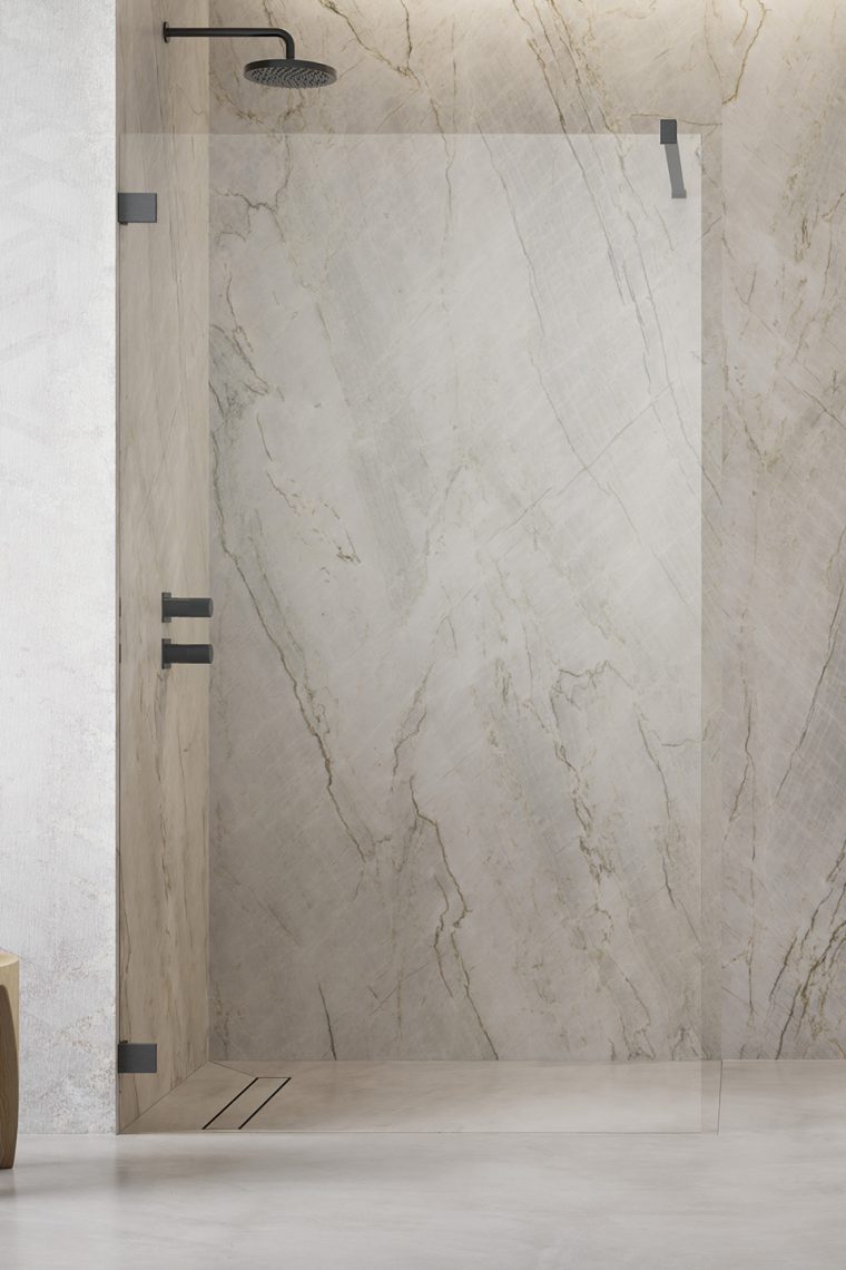 Radaway Essenza Pro Brushed Gunmetal Walk-In ścianka prysznicowa walk-in 140 cm gunmetal szczotkowany/szkło przezroczyste 10103140-92-01